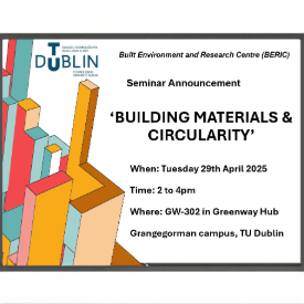 Image for BERIC Event: Building Materials & Circularity Seminar