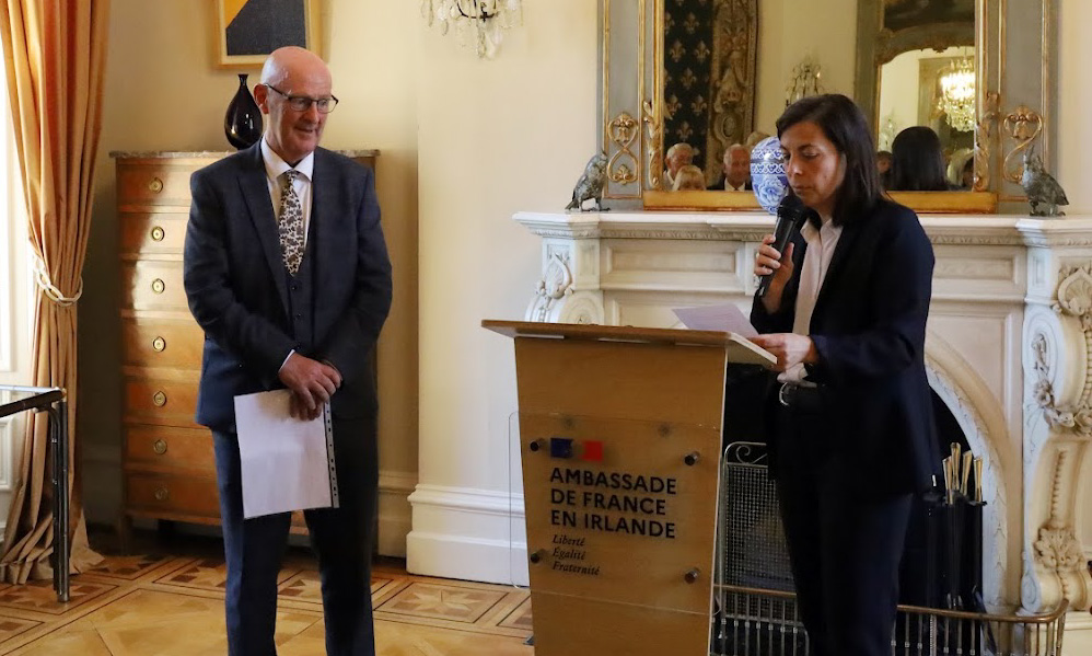 Eamon Maher awarded Commandeur dans l’Ordre des Palmes Académiques