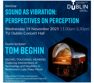 Image for Sound as Vibration: Perspectives on Perception - TU Dublin Seminar Explores the Senses Behind Sound
