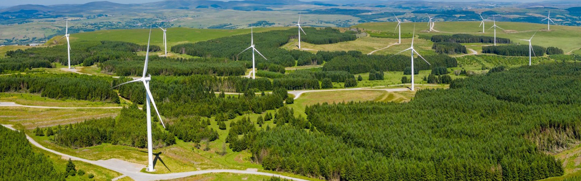 Windfarm in the countryside