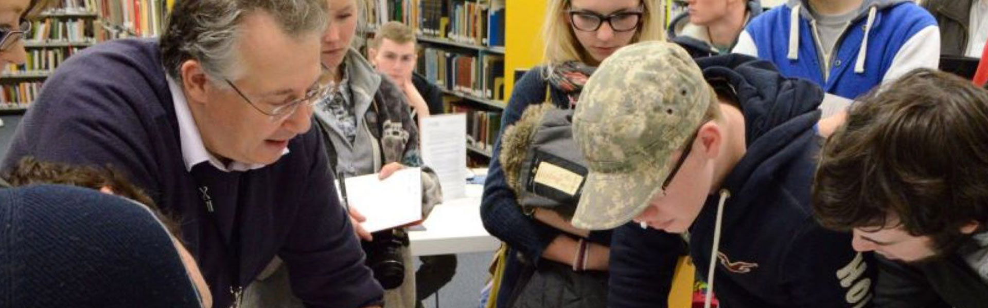 Students at an event